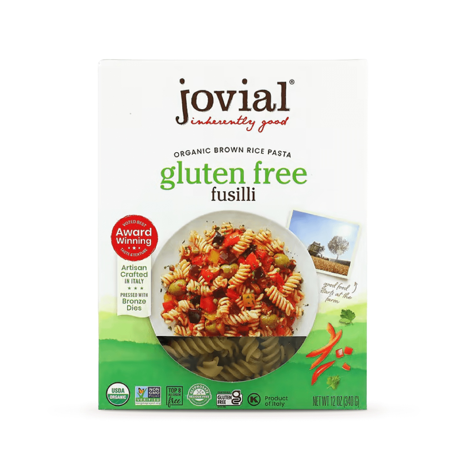 Jovial Foods Pasta Brown Rice Fusilli Gf Organic 조비알 푸즈 유기농 현미 Hey Moms Market