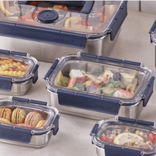 Load image into Gallery viewer, StenLock Stainless Food Storage (Set of 7) - 스텐락 스테인레스 밀폐용기 세트
