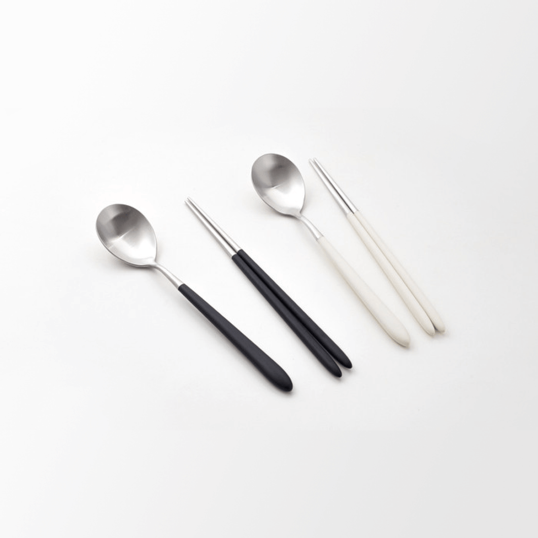Golden Bell Roma Korean Spoon and Chopsticks - 골든벨 로마 한식수저